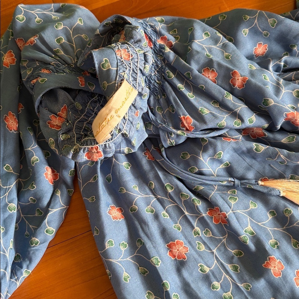 New Natalie Martin Stevie Dress size Small blue floral print - Picture 5 of 8